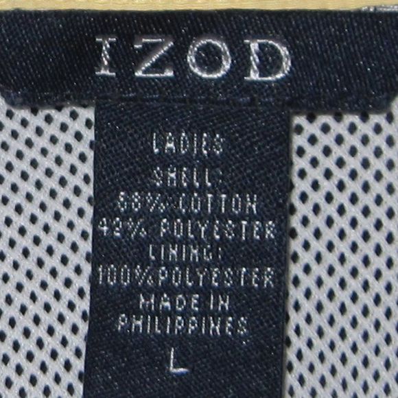 Izod Women's Warm Up Jacket Blue Size Large - Picture 7 of 7